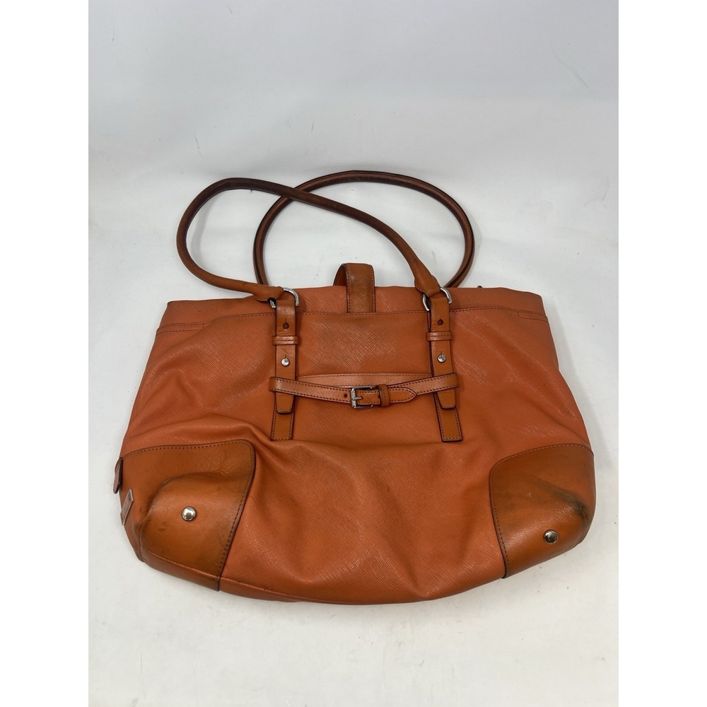 🧡Tumi Villa Turin Lockable Shopper Tote Bag- Orange🧡 No Key